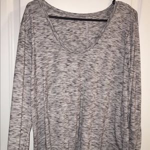 Grey patterned Long sleeve T-shirt